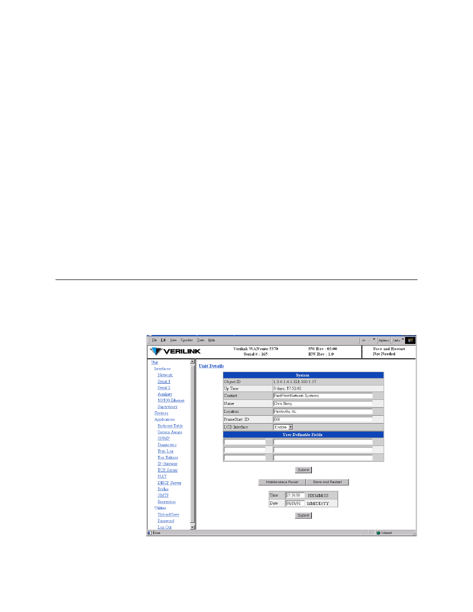 Layout of interface screens, Unit screen, Layout of interface screens -2 | Unit screen -2 | Verilink WANsuite 5370 (34-00310.D) Product Manual User Manual | Page 32 / 235