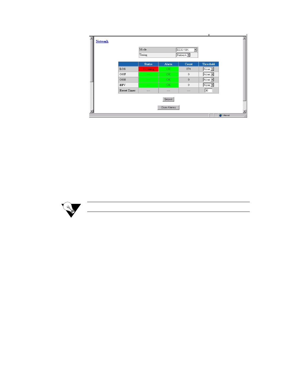 Error status and alarm thresholds table, Error status and alarm thresholds table -5 | Verilink WANsuite 5370 (34-00310.D) Product Manual User Manual | Page 35 / 235
