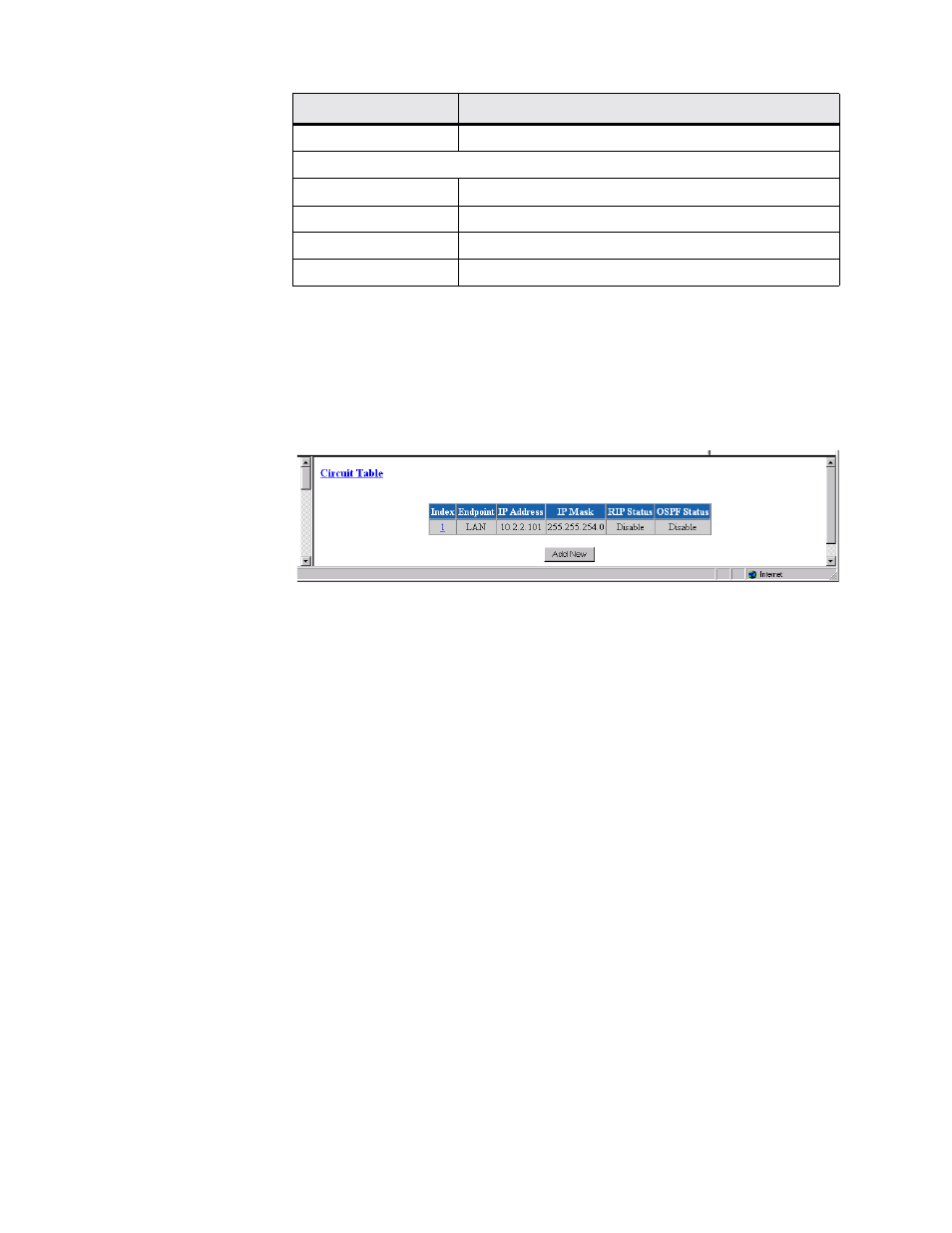 Circuit table screen, Circuit table screen -53 | Verilink WANsuite 5370 (34-00310.D) Product Manual User Manual | Page 83 / 235