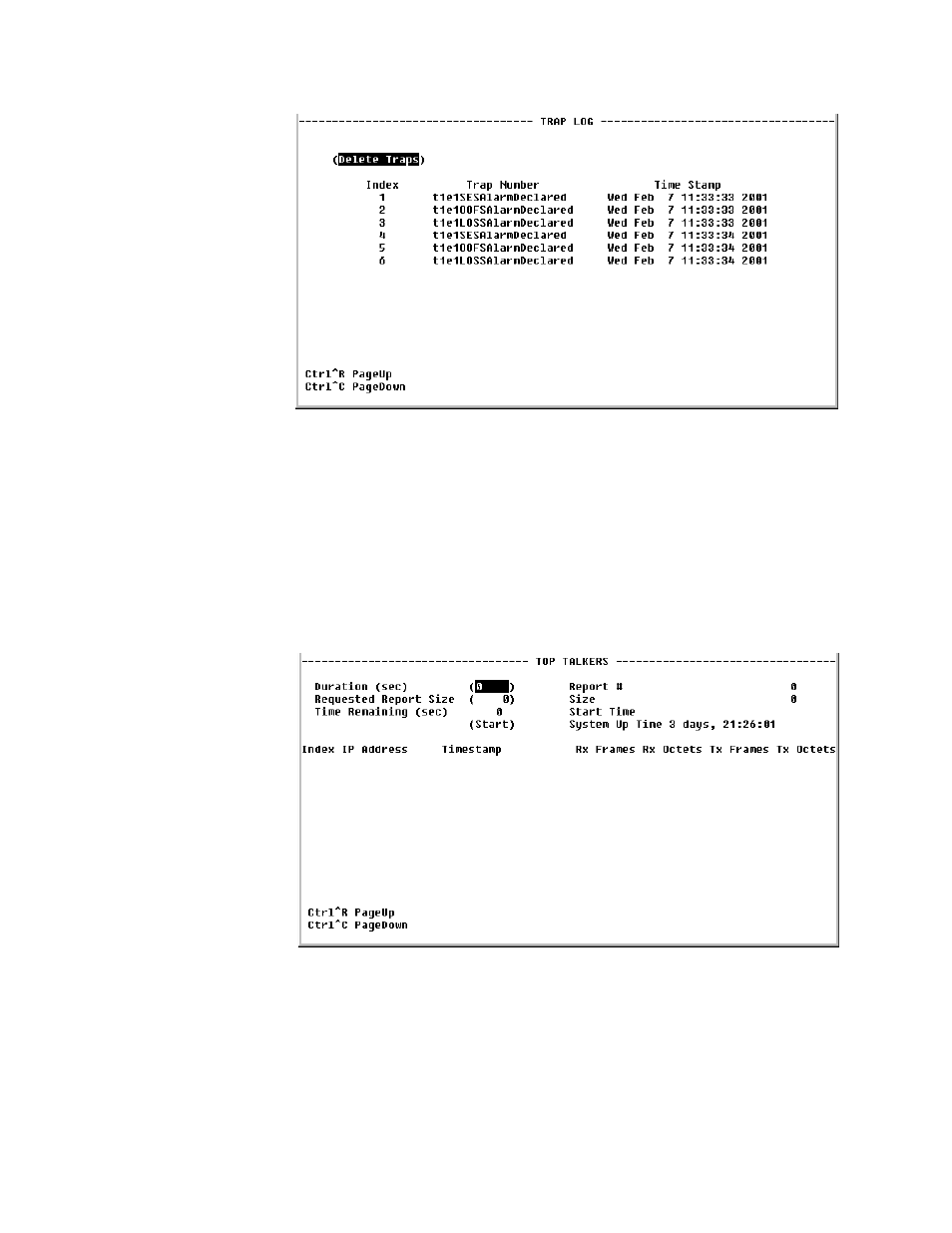 Top talkers screen, Top talkers screen -38 | Verilink WANsuite 6x30 (34-00315.B) Product Manual User Manual | Page 136 / 181