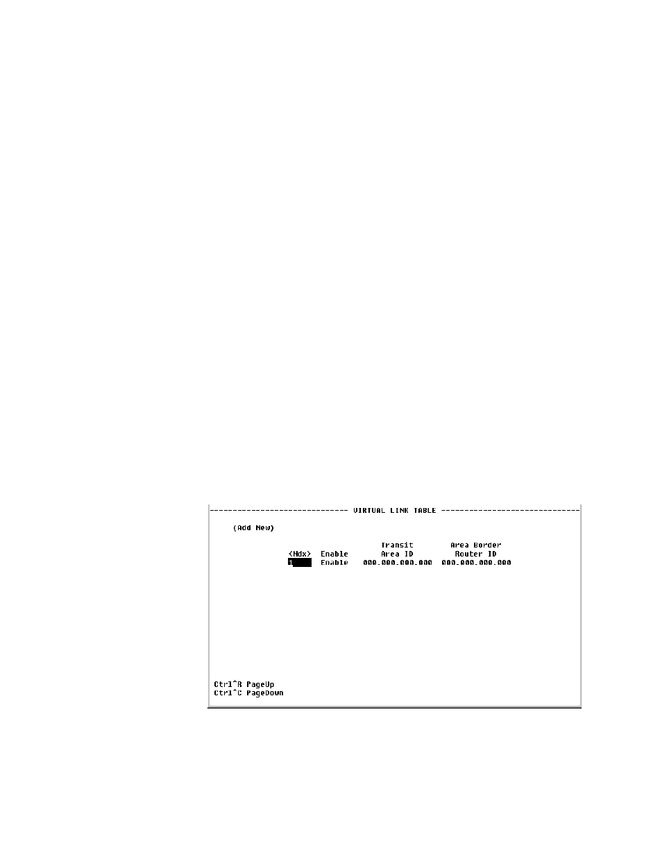 Virtual link table screen, Virtual link table screen -51 | Verilink WANsuite 6x30 (34-00315.B) Product Manual User Manual | Page 149 / 181