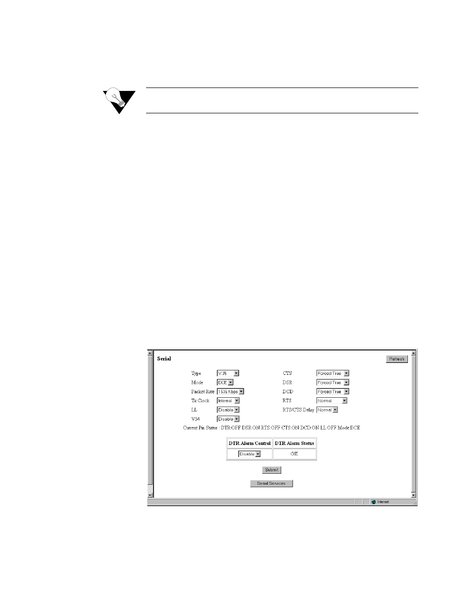 Serial screen, Serial screen -22 | Verilink WANsuite 6x30 (34-00315.B) Product Manual User Manual | Page 50 / 181
