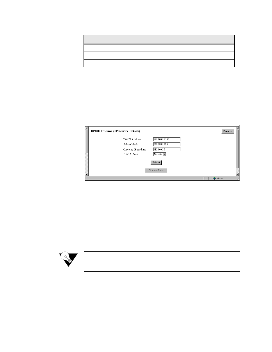 10/100 ethernet screen (ip service details), 10/100 ethernet screen (ip service details) -25 | Verilink WANsuite 6x30 (34-00315.B) Product Manual User Manual | Page 53 / 181