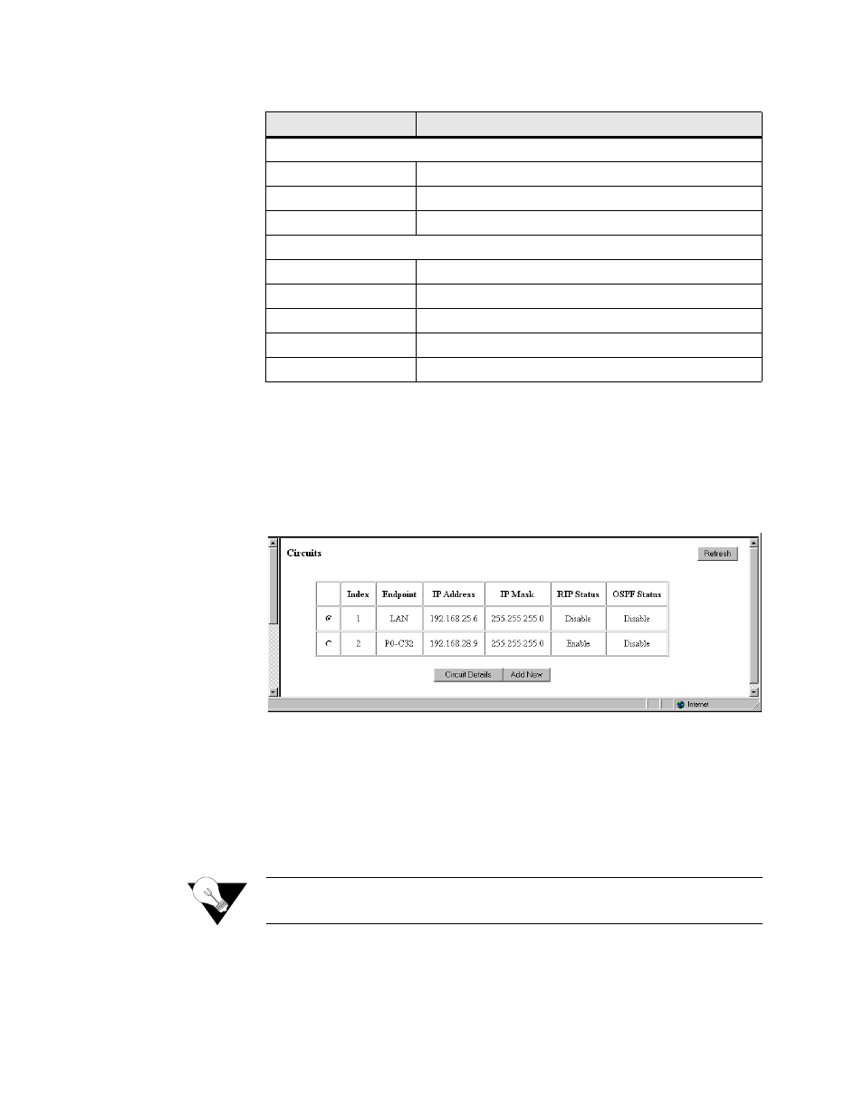 Circuits screen, Circuits screen -44 | Verilink WANsuite 6x30 (34-00315.B) Product Manual User Manual | Page 72 / 181