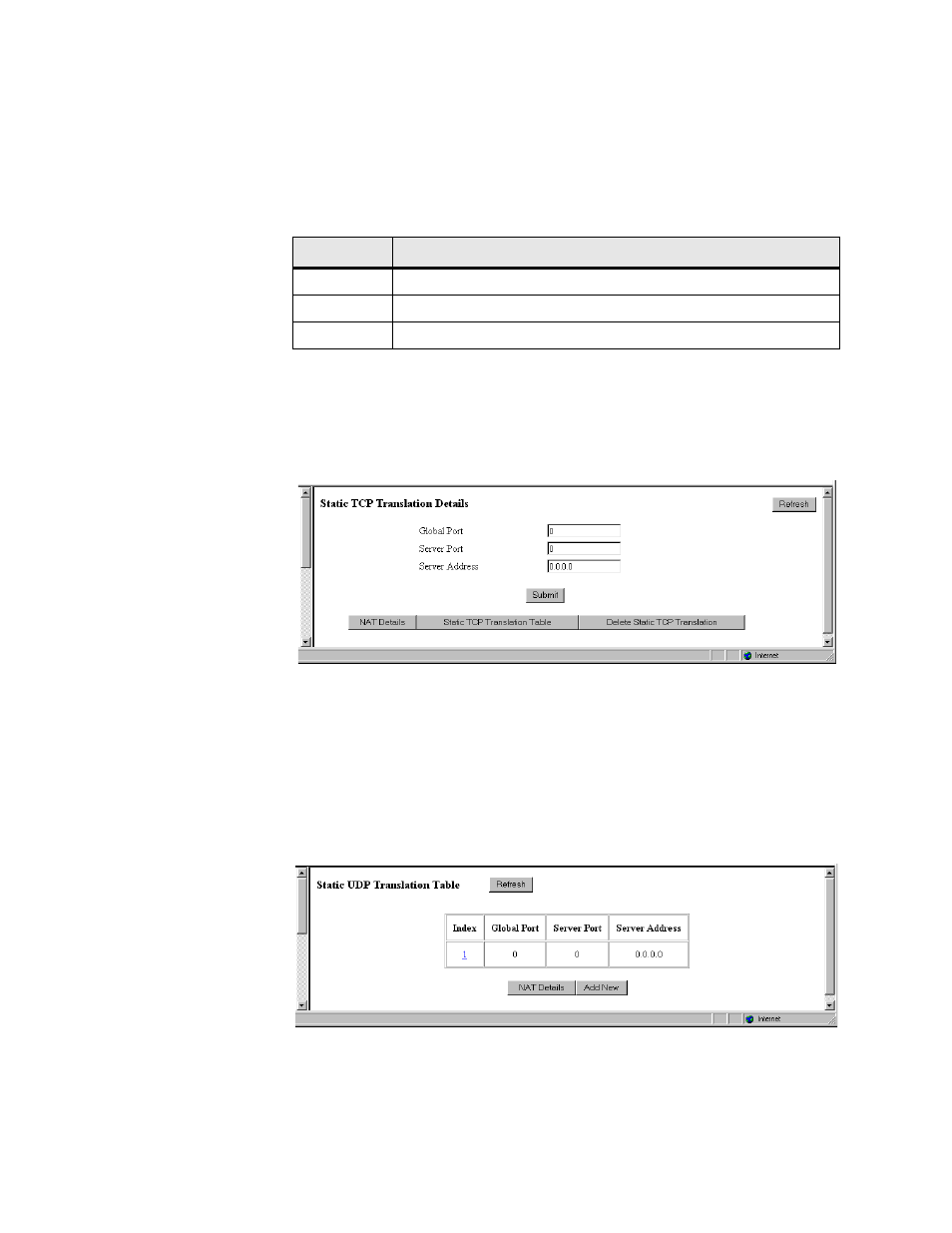 Static udp translation table screen, Static udp translation table screen -59 | Verilink WANsuite 6x30 (34-00315.B) Product Manual User Manual | Page 87 / 181