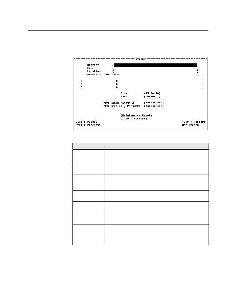 System screen, System screen -4 | Verilink WANsuite 6450 (34-00326) Product Manual User Manual | Page 112 / 205