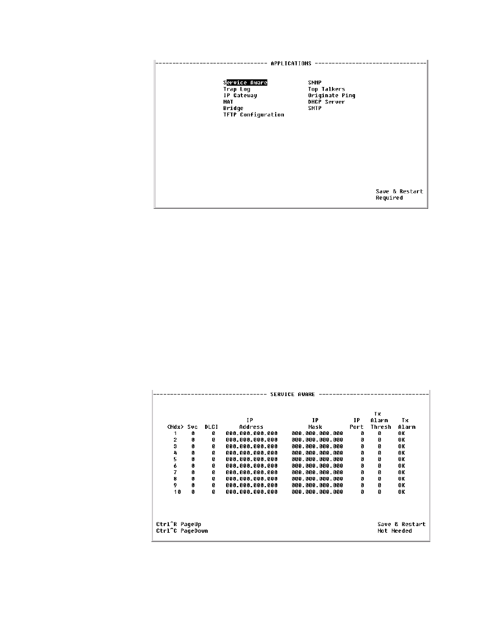 Service aware, Service aware -45 | Verilink WANsuite 6450 (34-00326) Product Manual User Manual | Page 153 / 205