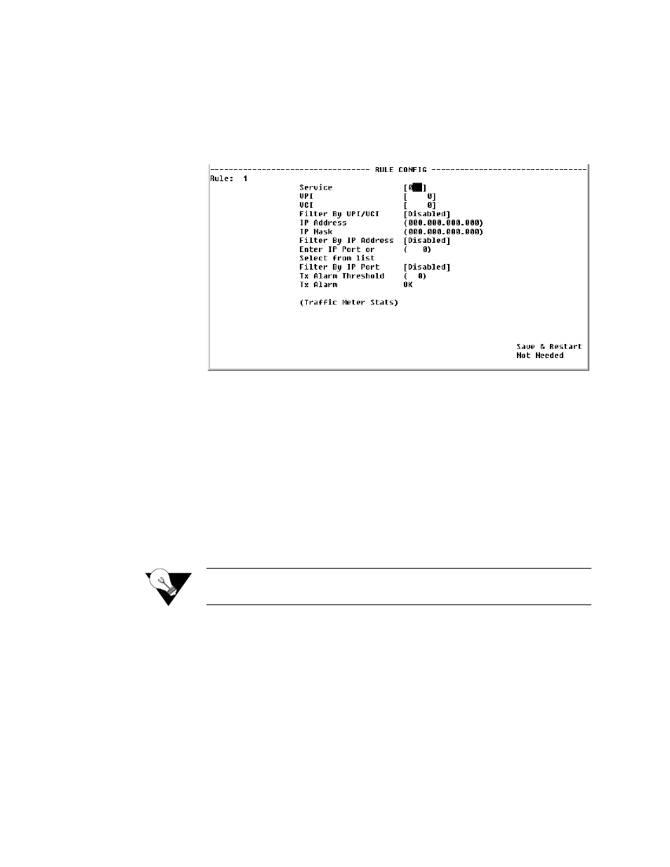 Rule config screen, Rule config screen -46 | Verilink WANsuite 6450 (34-00326) Product Manual User Manual | Page 154 / 205