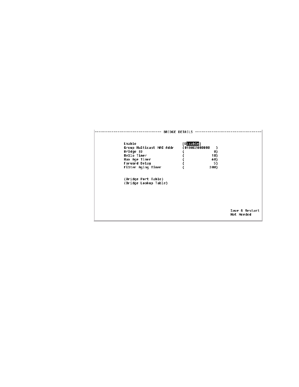Bridge, Bridge -68 | Verilink WANsuite 6450 (34-00326) Product Manual User Manual | Page 176 / 205