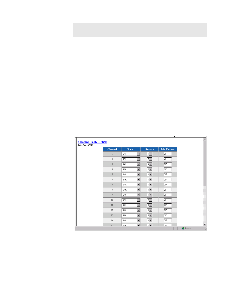 Channel table details screen, Channel table details screen -37 | Verilink WANsuite 6450 (34-00326) Product Manual User Manual | Page 65 / 205