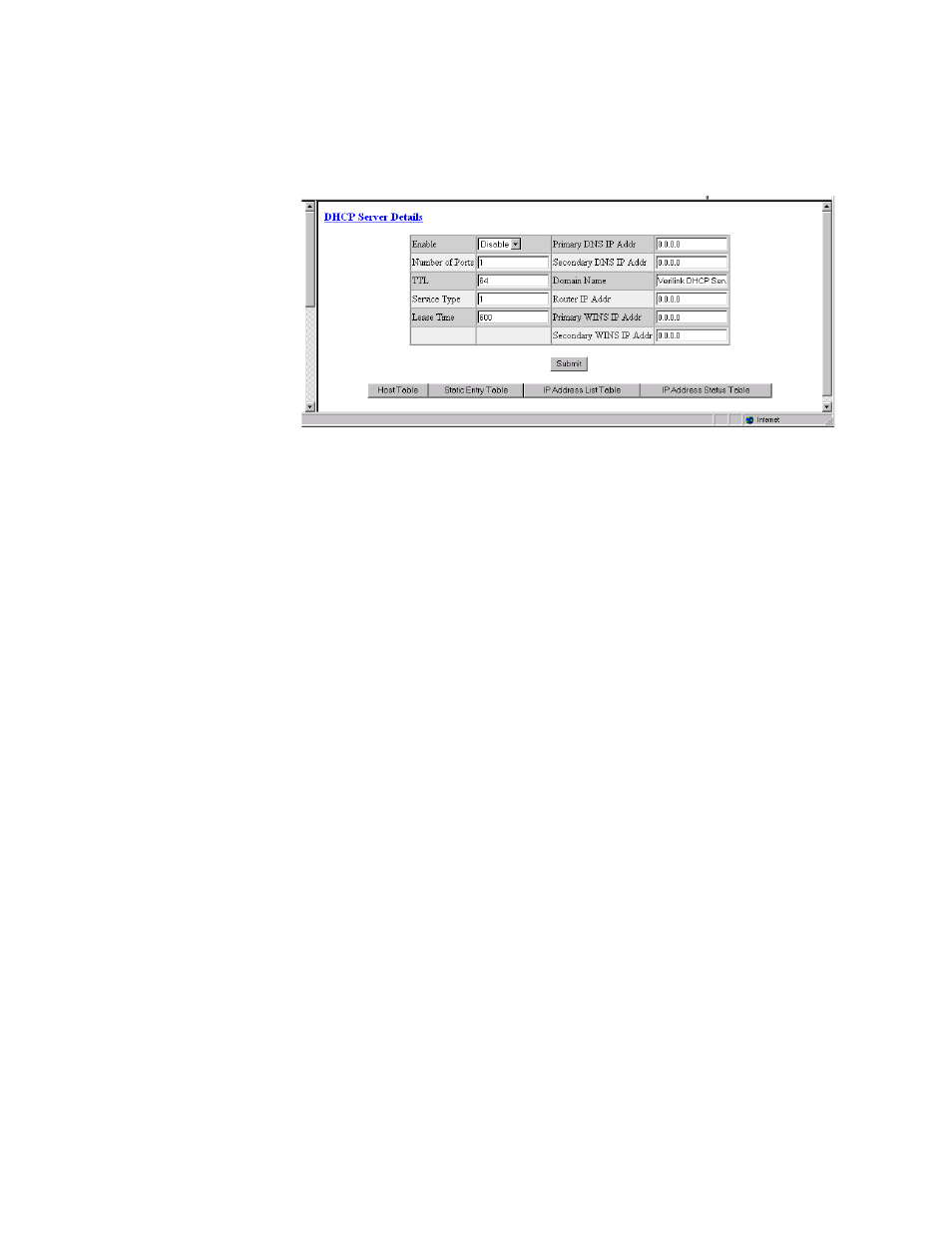 Dhcp server details screen, Dhcp server details screen -85 | Verilink WANsuite 7105 (34-00316.C) Product Manual User Manual | Page 117 / 255