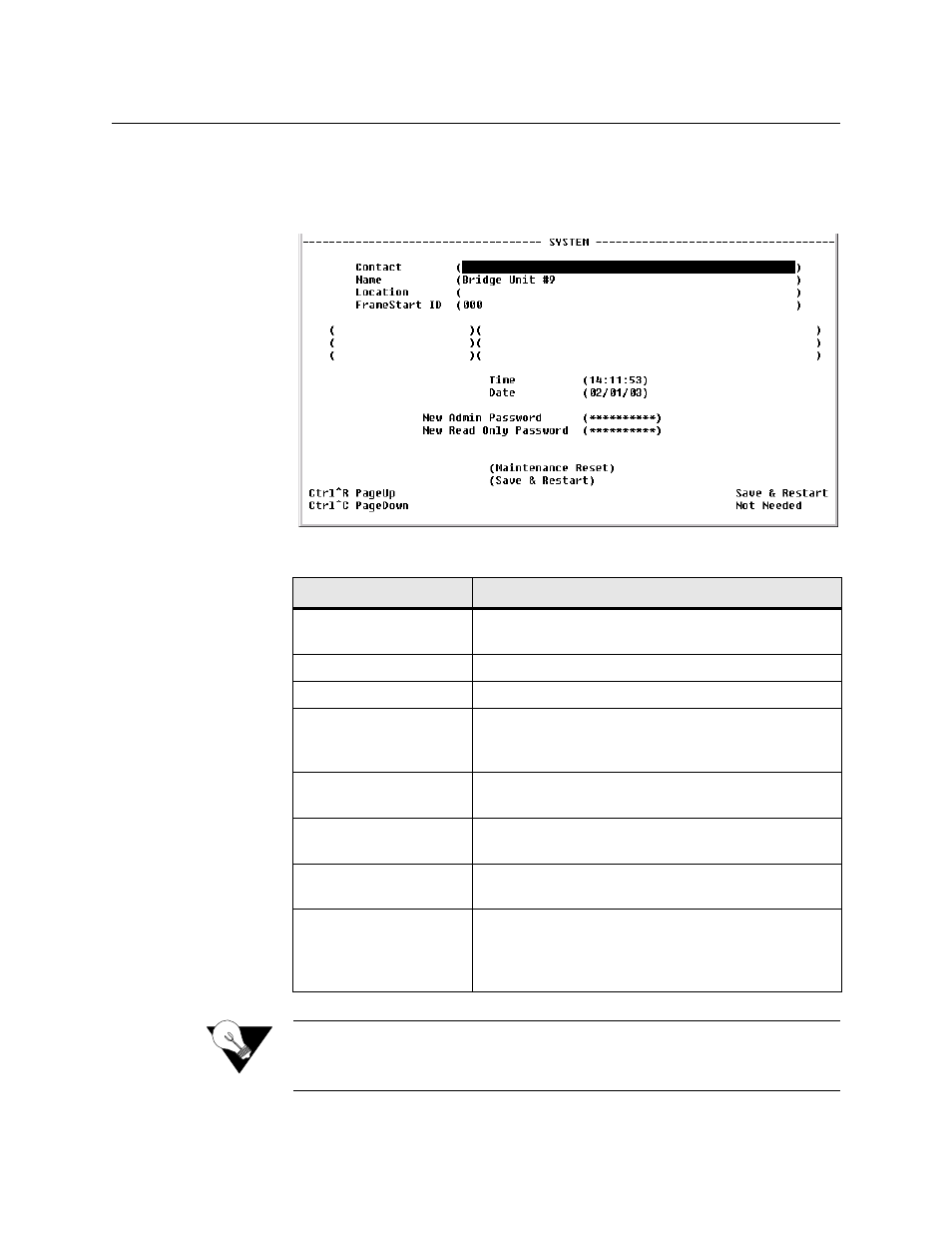 System screen, System screen -4 | Verilink WANsuite 7105 (34-00316.C) Product Manual User Manual | Page 138 / 255