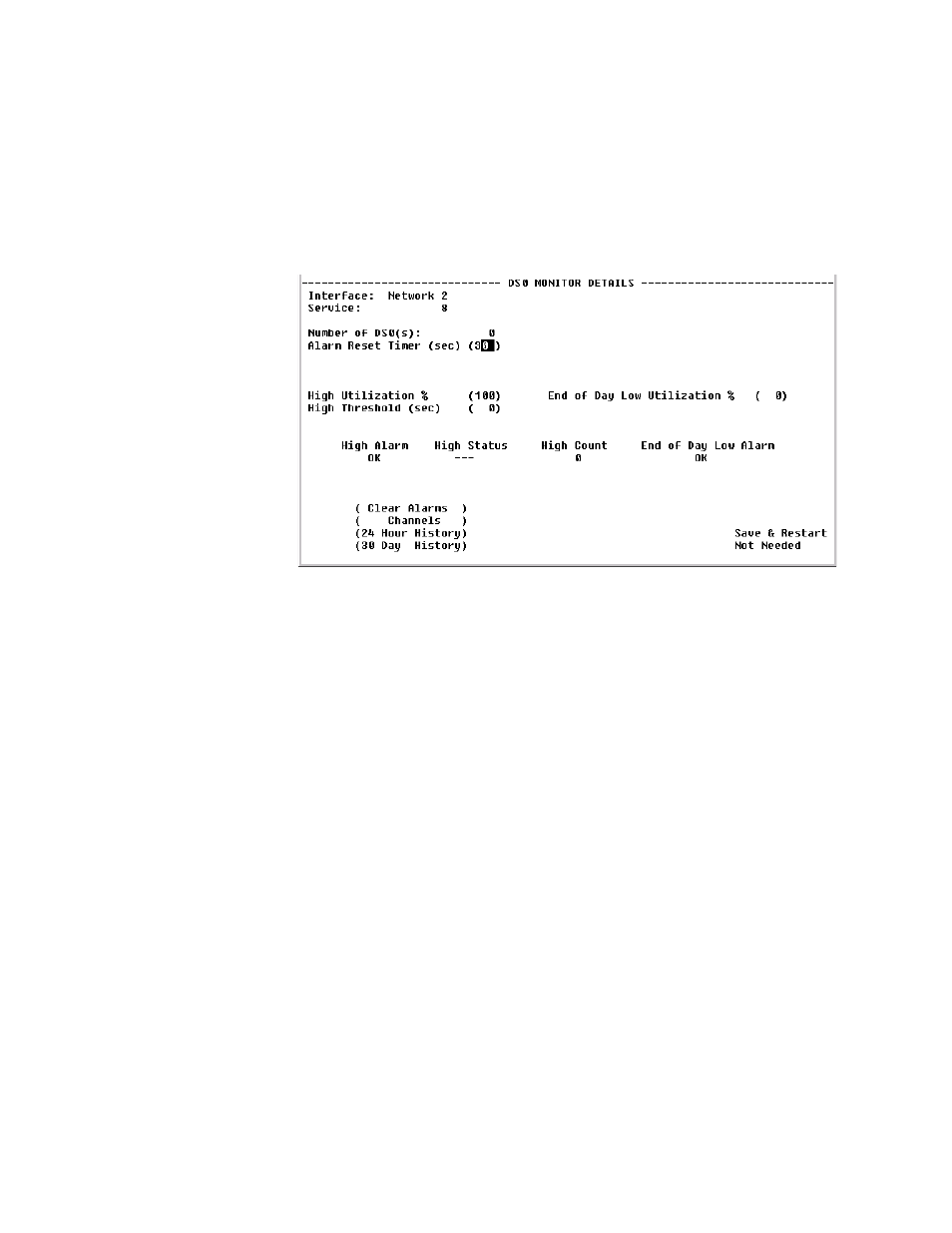 Ds0 monitor details screen, Ds0 monitor details screen -26 | Verilink WANsuite 7105 (34-00316.C) Product Manual User Manual | Page 160 / 255