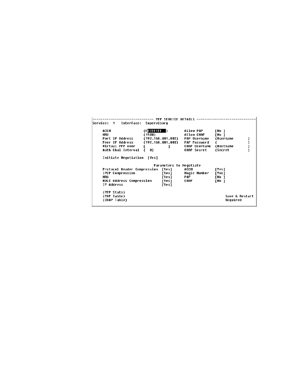 Ppp service details screen, Ppp service details screen -35 | Verilink WANsuite 7105 (34-00316.C) Product Manual User Manual | Page 169 / 255