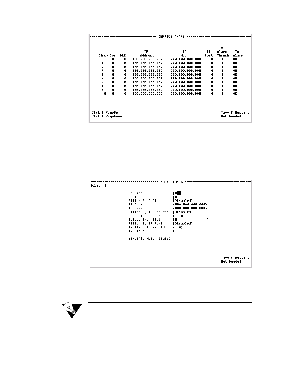 Rule configuration screen, Rule configuration screen -77 | Verilink WANsuite 7105 (34-00316.C) Product Manual User Manual | Page 211 / 255