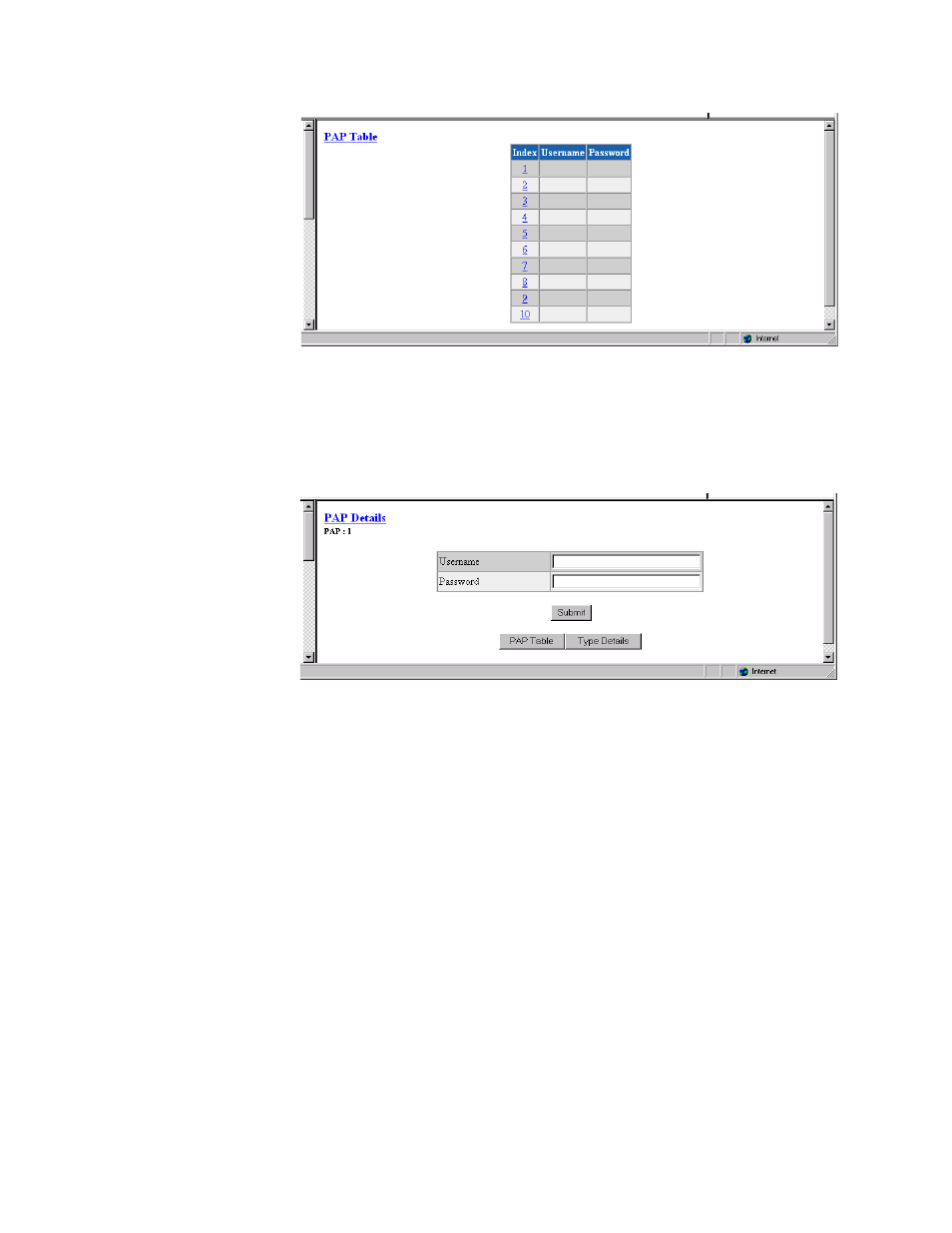 Chap table, Chap table -42 | Verilink WANsuite 7105 (34-00316.C) Product Manual User Manual | Page 74 / 255