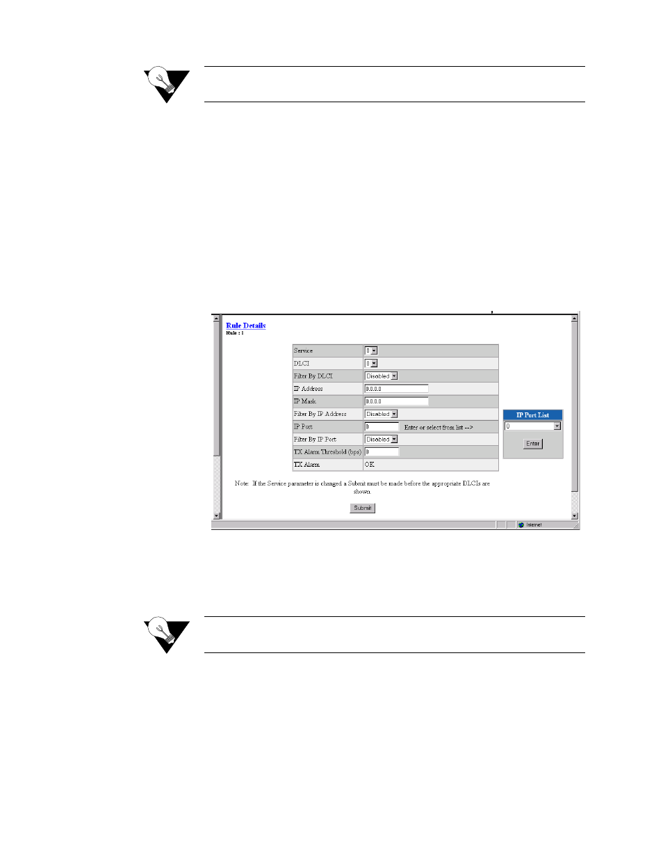 Rule details screen, Rule details screen -53 | Verilink WANsuite 7105 (34-00316.C) Product Manual User Manual | Page 85 / 255