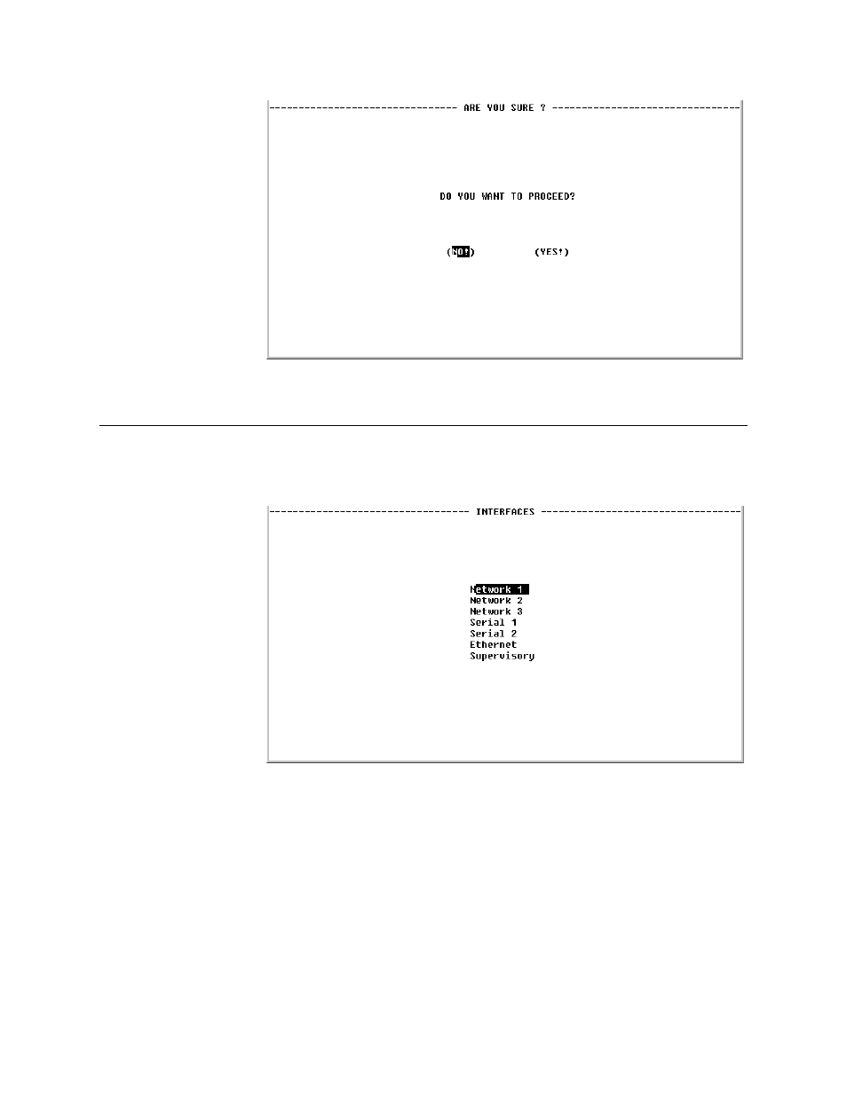 Interfaces screen, Network config screens, Interfaces screen -6 | Network config screens -6 | Verilink WANsuite 7205 (34-00317.B) Product Manual User Manual | Page 128 / 221