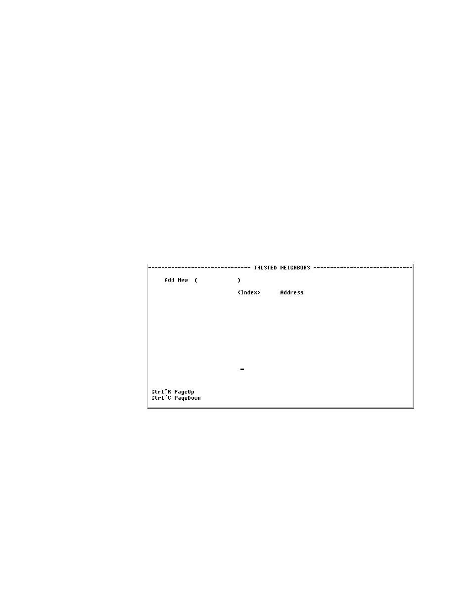 Trusted neighbors screen, Area table screen, Trusted neighbors screen -61 area table screen -61 | Verilink WANsuite 7205 (34-00317.B) Product Manual User Manual | Page 183 / 221