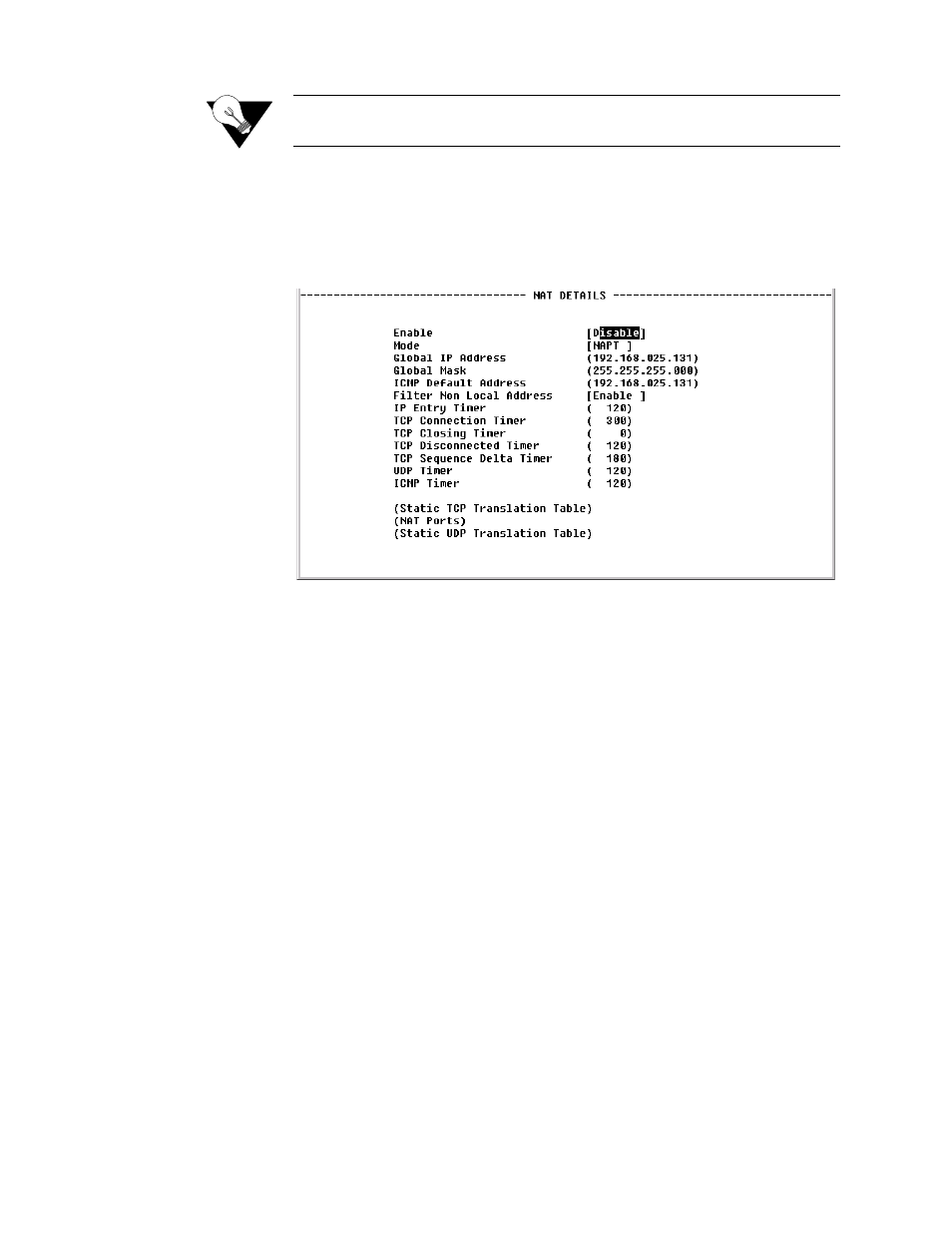 Nat details screen, Nat details screen -67 | Verilink WANsuite 7205 (34-00317.B) Product Manual User Manual | Page 189 / 221