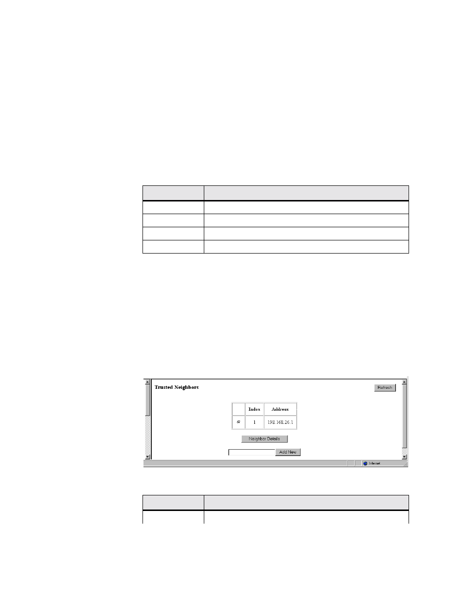 Trusted neighbors screen, Trusted neighbors screen -64 | Verilink WANsuite 7205 (34-00317.B) Product Manual User Manual | Page 94 / 221