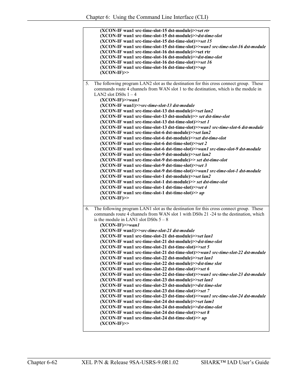 Verilink XEL XSP-100 SHARK IAP (9SA-USRS-9.0R1.02) Product Manual User Manual | Page 178 / 262