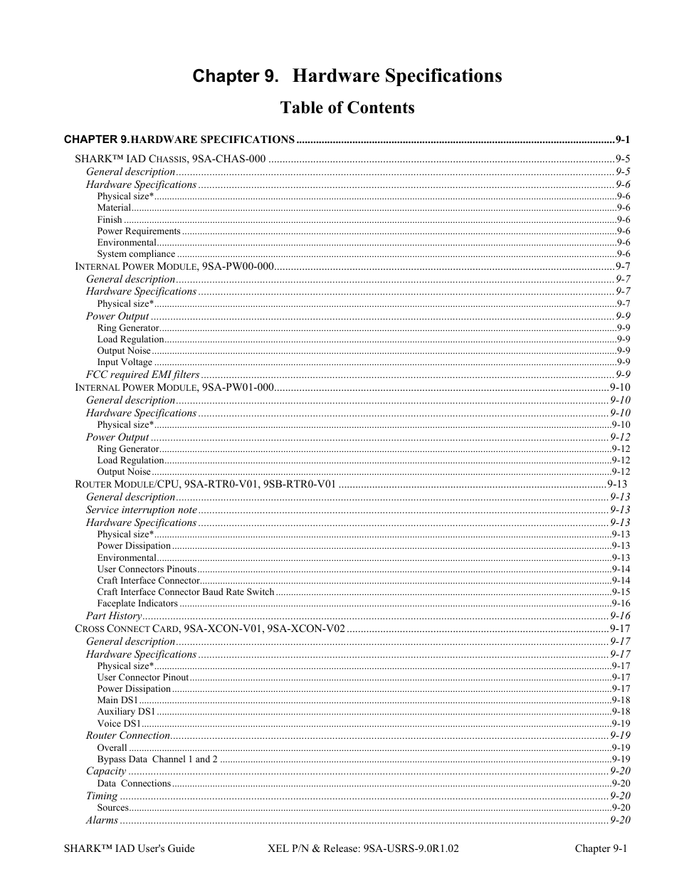 Verilink XEL XSP-100 SHARK IAP (9SA-USRS-9.0R1.02) Product Manual User Manual | Page 201 / 262