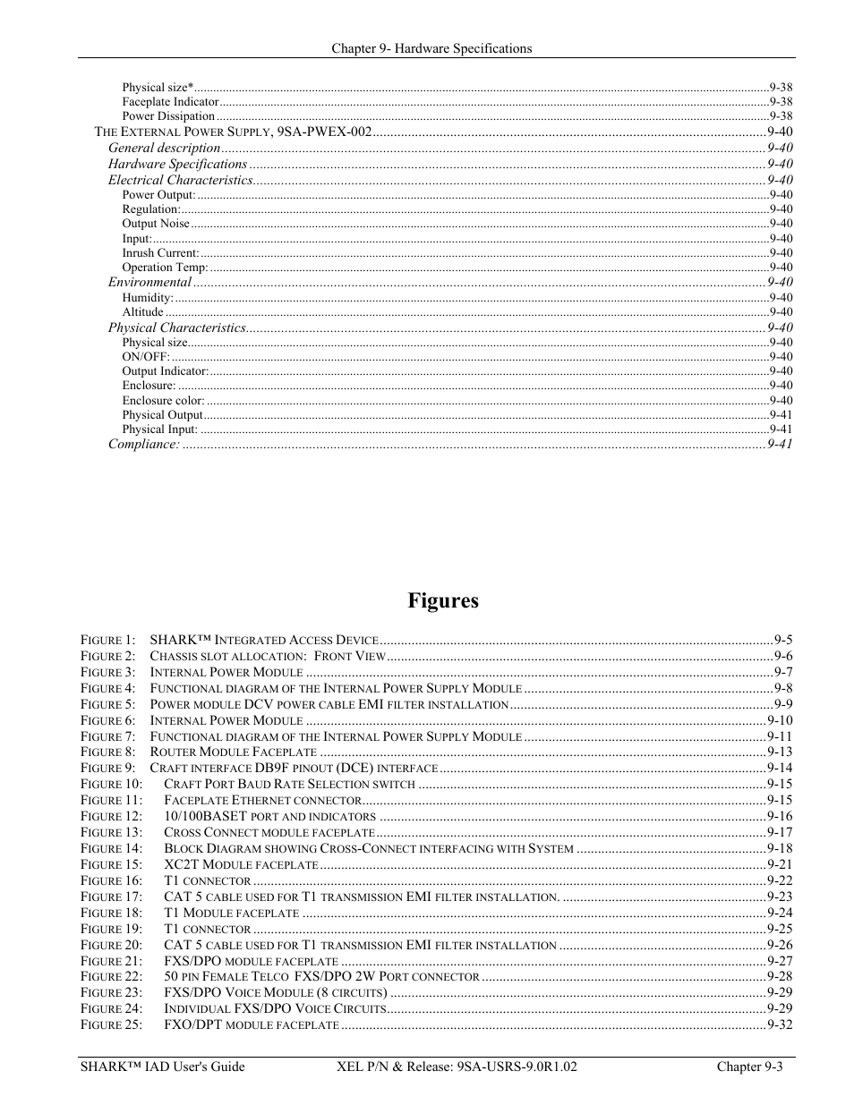 Figures | Verilink XEL XSP-100 SHARK IAP (9SA-USRS-9.0R1.02) Product Manual User Manual | Page 203 / 262