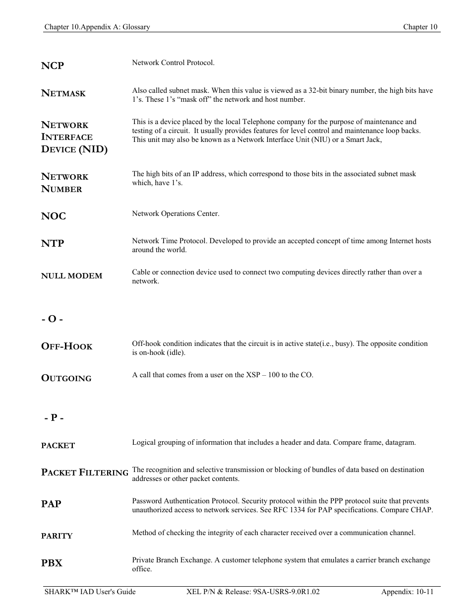 Verilink XEL XSP-100 SHARK IAP (9SA-USRS-9.0R1.02) Product Manual User Manual | Page 253 / 262