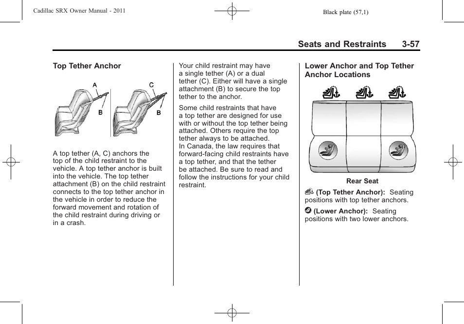 Cadillac 2011 SRX User Manual | Page 121 / 498