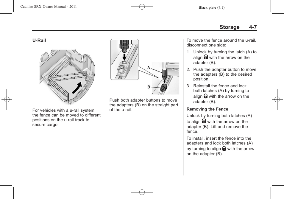 Cadillac 2011 SRX User Manual | Page 141 / 498
