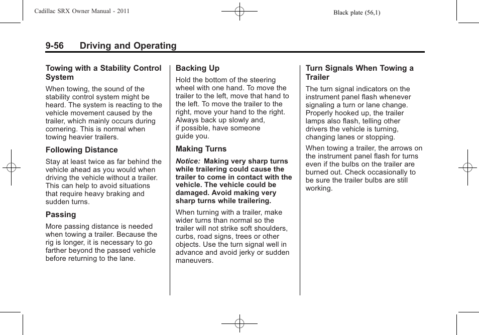 Cadillac 2011 SRX User Manual | Page 332 / 498