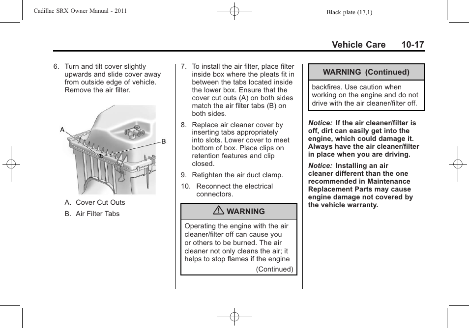 Cadillac 2011 SRX User Manual | Page 355 / 498