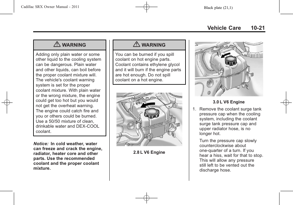 Cadillac 2011 SRX User Manual | Page 359 / 498