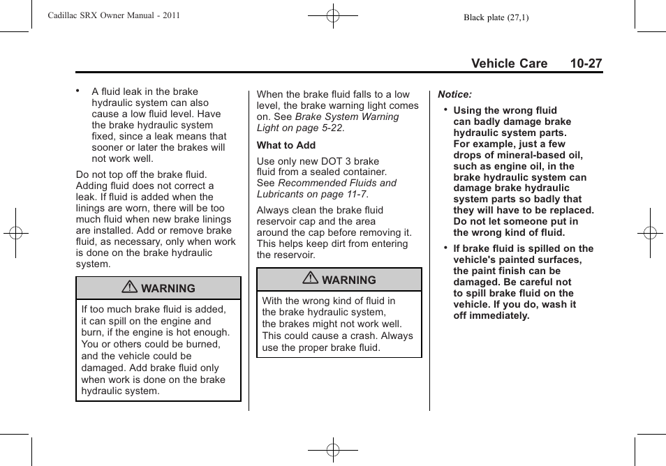 Cadillac 2011 SRX User Manual | Page 365 / 498