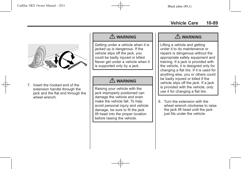Cadillac 2011 SRX User Manual | Page 427 / 498