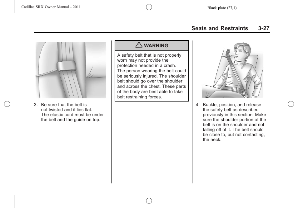 Cadillac 2011 SRX User Manual | Page 91 / 498