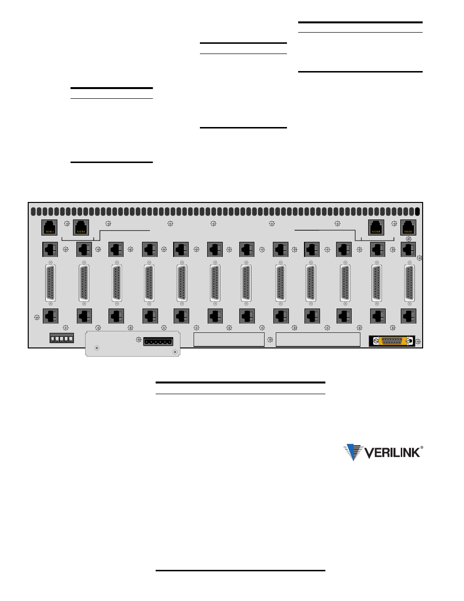 Nms connections, Network and dte connections, Alarm connections | External clock connections, High-speed dte connections | Verilink 1051-2 Chassis (CG) Configuration/Installation Guide User Manual | Page 2 / 2