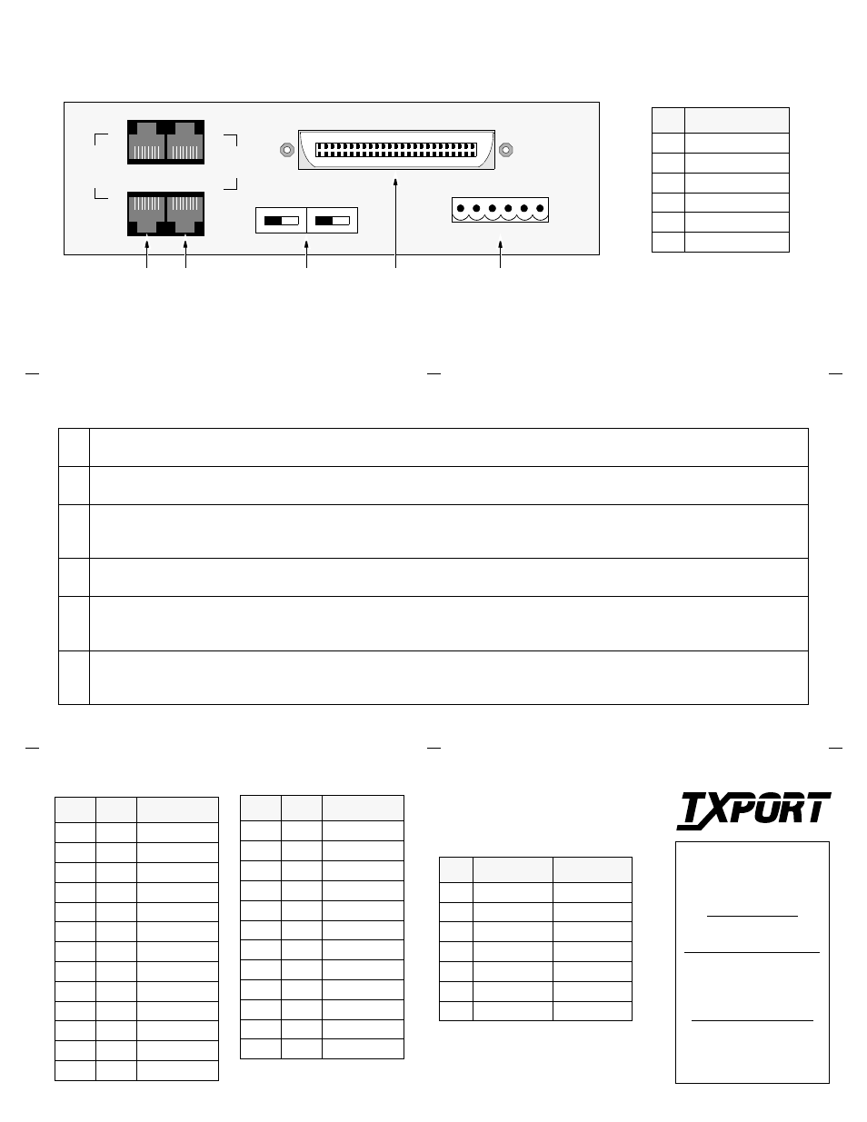 1060 broadcast card rear panel, Rear panel description, Alarm / power pinout | Expand / t1 in pinout, T1 broadcast port pinout | Verilink 1060 Broadcast Card (CG) Configuration/Installation Guide User Manual | Page 2 / 2