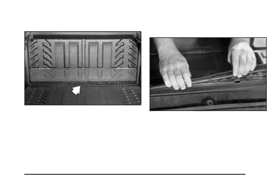 Midgate drain grate removal and cleaning | Cadillac 2006 Escalade EXT User Manual | Page 145 / 484