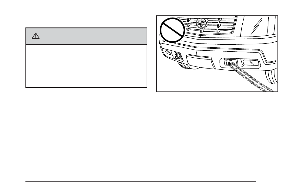 Recovery hooks, Recovery hooks -43, Caution | Cadillac 2006 Escalade EXT User Manual | Page 295 / 484