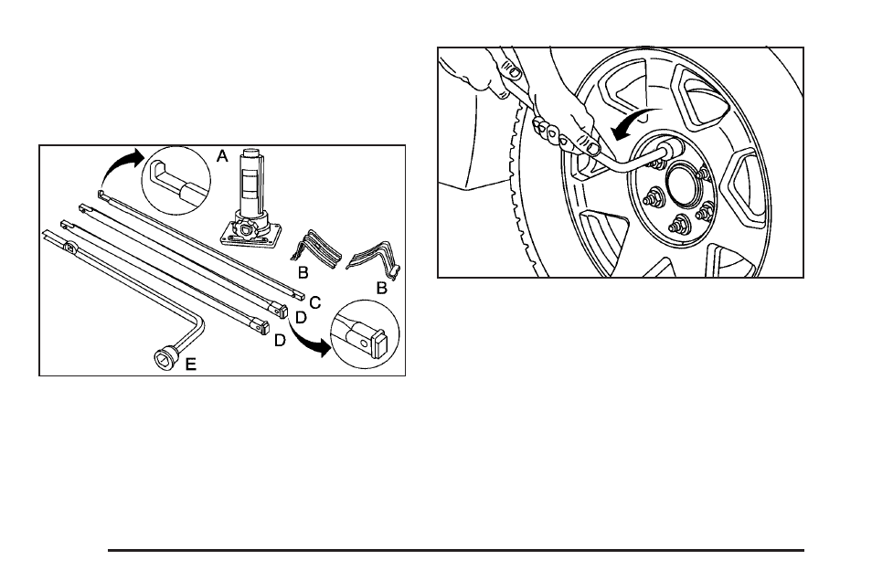 Removing the flat tire and installing the, Spare tire -86 | Cadillac 2006 Escalade EXT User Manual | Page 402 / 484