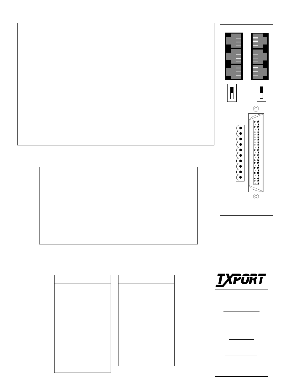 Connector pinout, Rear panel, Rear panel description | T1 multicast port pinout | Verilink 1061 Multicast Card (CG) Configuration/Installation Guide User Manual | Page 2 / 2
