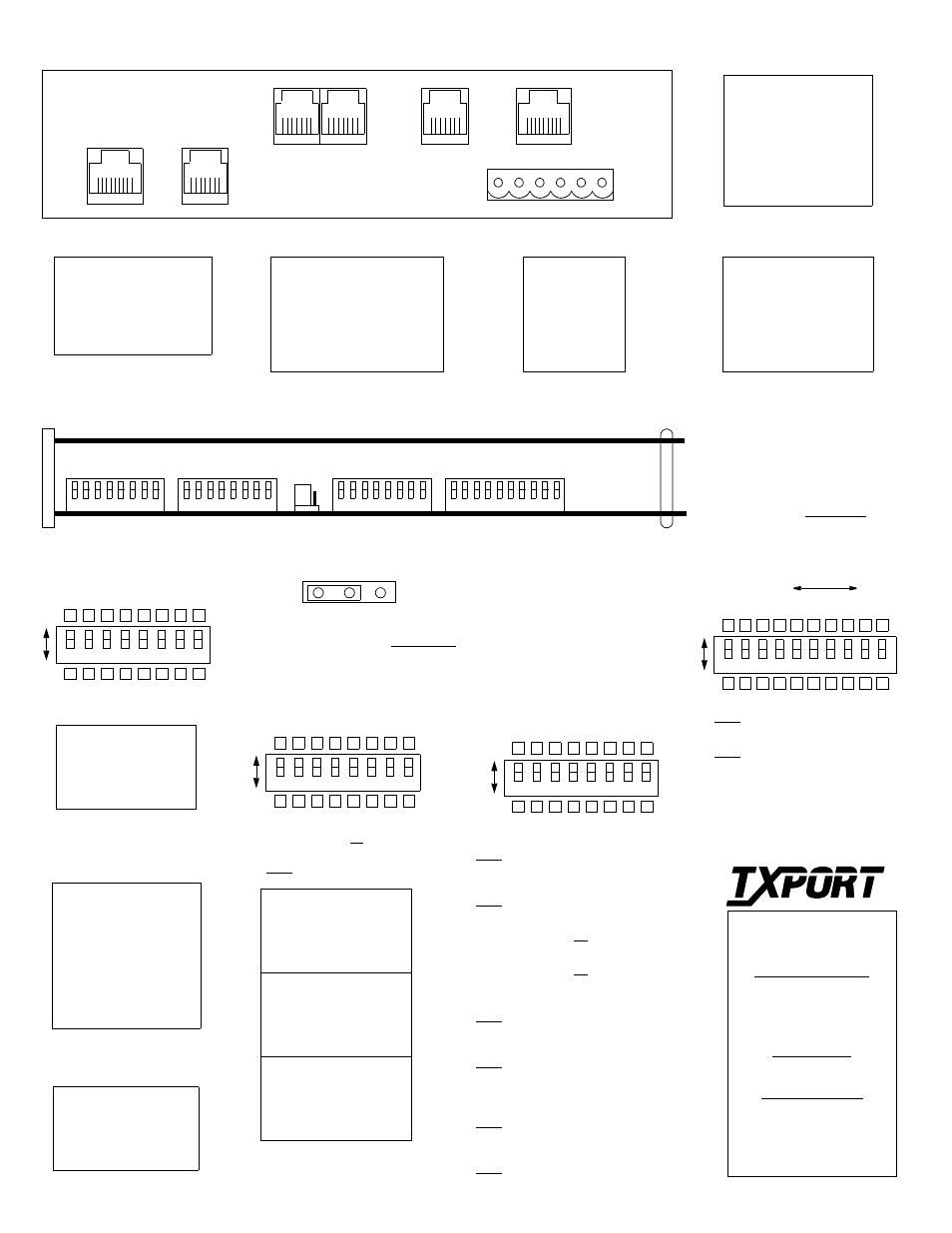 Txport 2000 csu rear panel, Circuit board view, Nms connection | N ot used ) optional db-15 connection, Power/alarm connection, Network cable lengths | Verilink 2000 ESF CSU Standalone (CG) Configuration/Installation Guide User Manual | Page 2 / 2