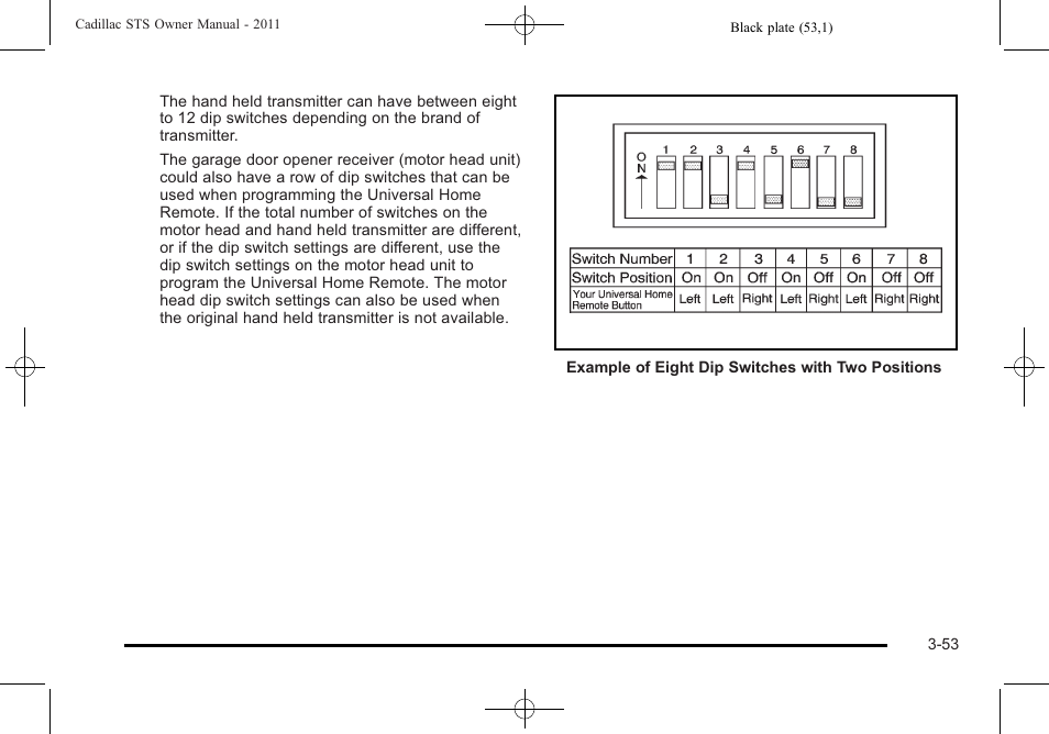 Cadillac 2011 STS User Manual | Page 159 / 528