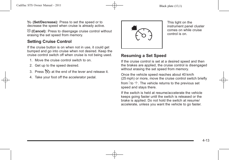 Cadillac 2011 STS User Manual | Page 199 / 528