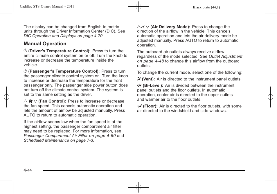 Cadillac 2011 STS User Manual | Page 230 / 528