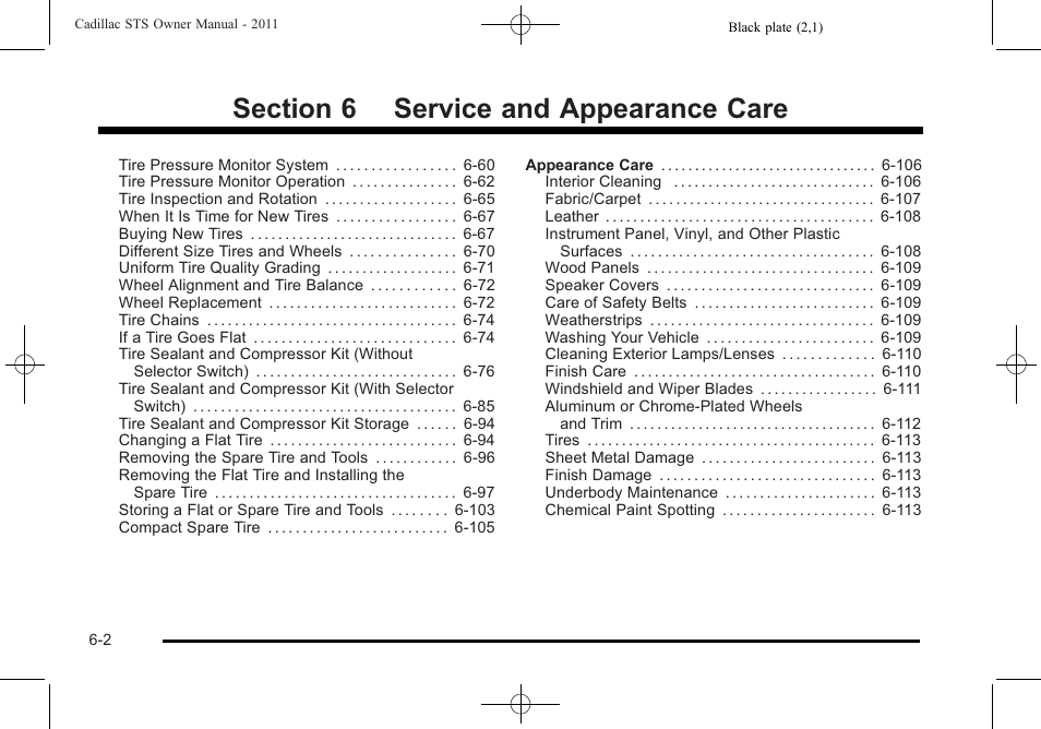 Cadillac 2011 STS User Manual | Page 352 / 528