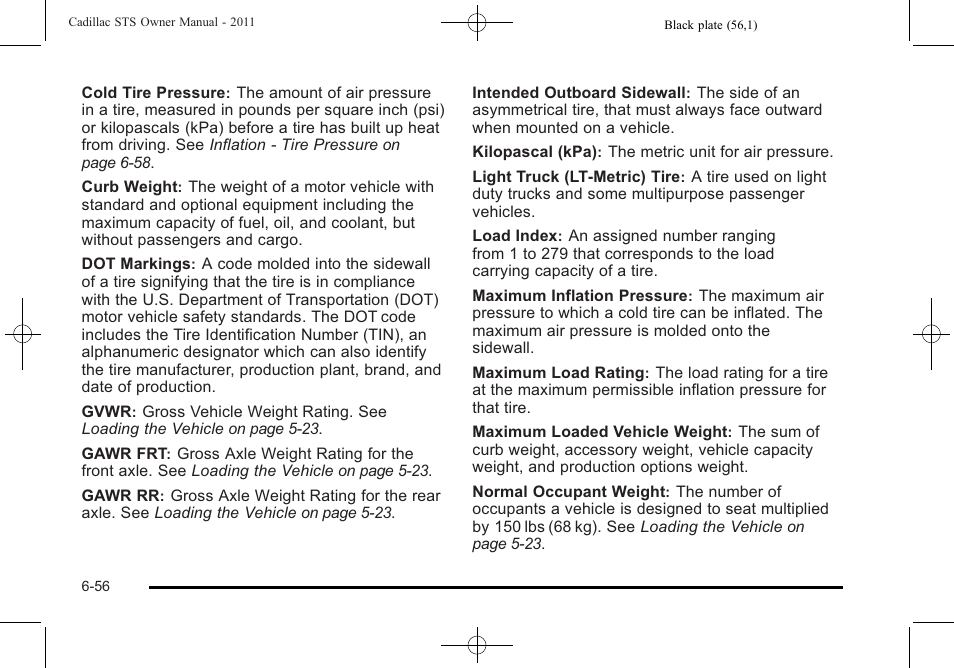 Cadillac 2011 STS User Manual | Page 406 / 528