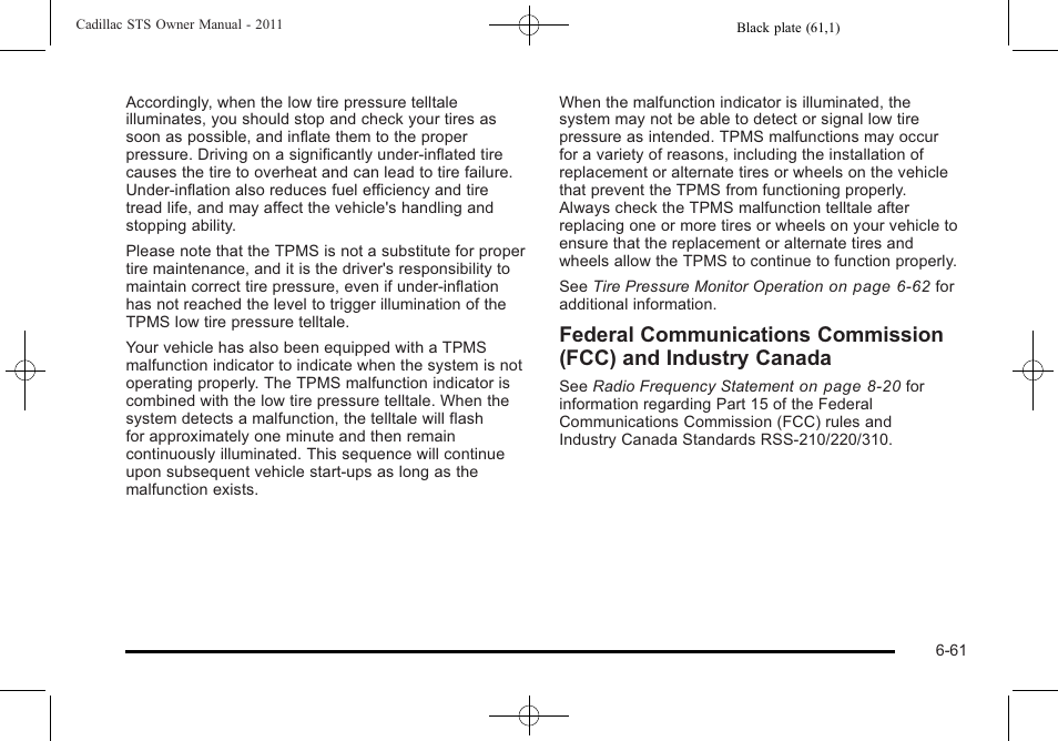 Cadillac 2011 STS User Manual | Page 411 / 528